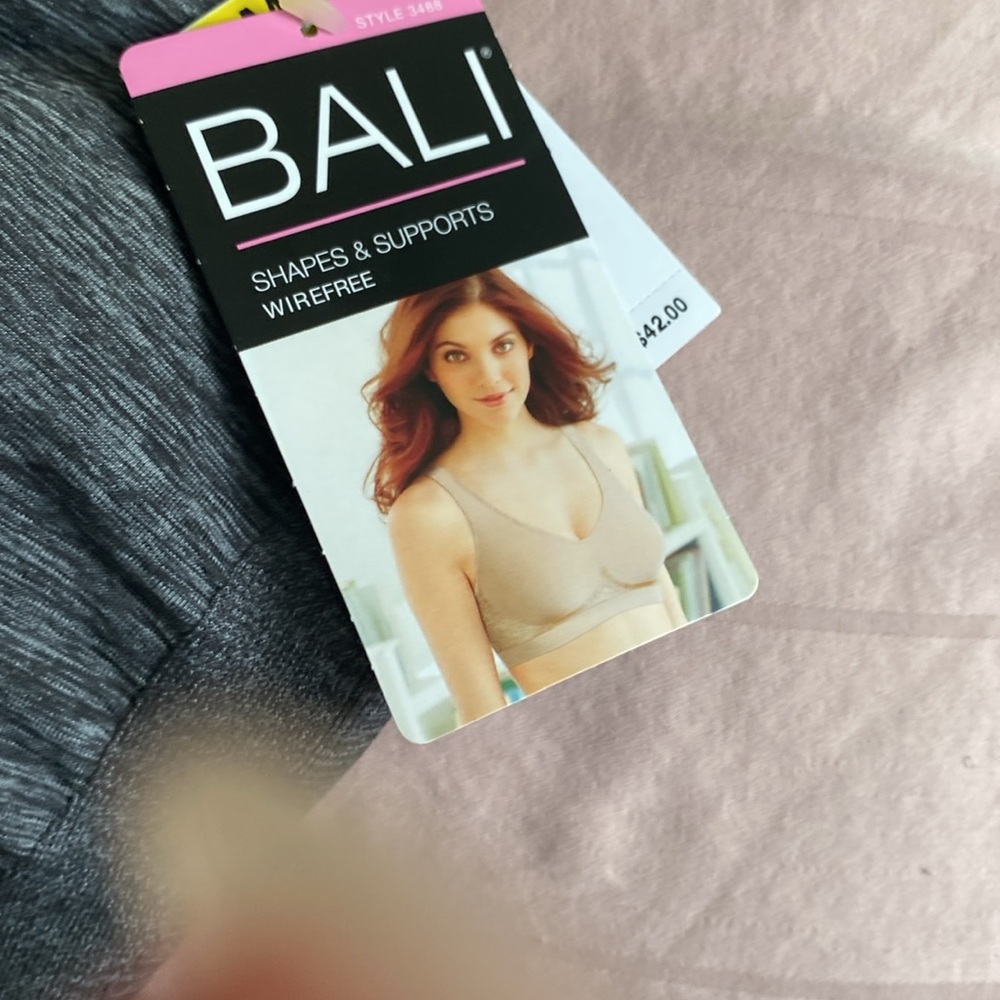 Bali Gray Seamless Comfort Support Bra - Picture 8 of 8